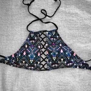 Tribal Halter Bikini Top